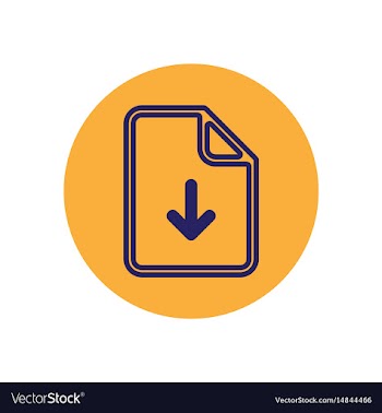 Icon on the topic office on circle docum vector image