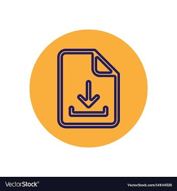 Icon on the topic office on circle docum vector image