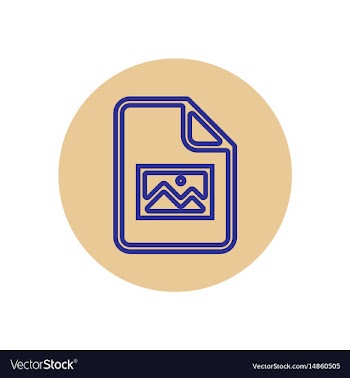 Icon on the topic office on circle docum vector image
