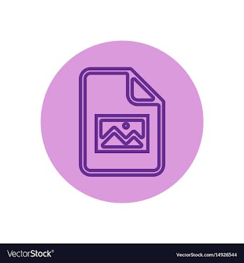 Icon on the topic office on circle docum vector image
