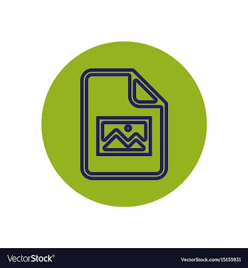 Icon on the topic office on circle docum vector image