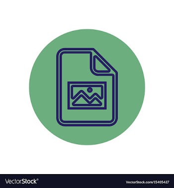 Icon on the topic office on circle docum vector image