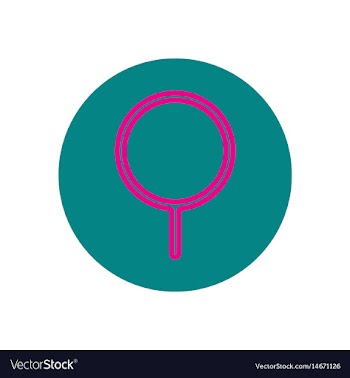 Icon on the topic office on circle sea vector image