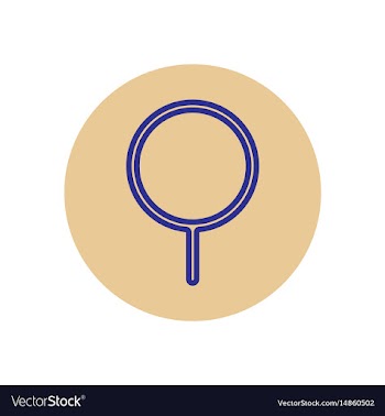Icon on the topic office on circle sea vector image