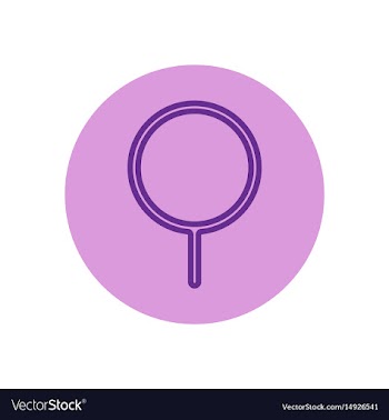Icon on the topic office on circle sea vector image