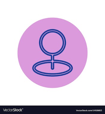 Icon on the topic office on circle sea vector image