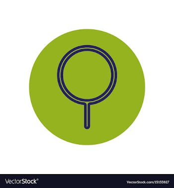 Icon on the topic office on circle sea vector image