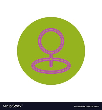 Icon on the topic office on circle sea vector image