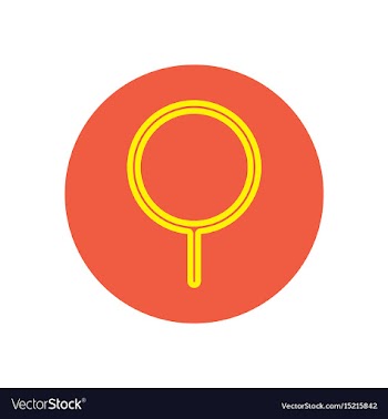 Icon on the topic office on circle sea vector image
