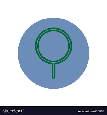 Icon on the topic office on circle sea vector image