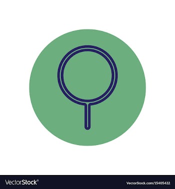 Icon on the topic office on circle sea vector image