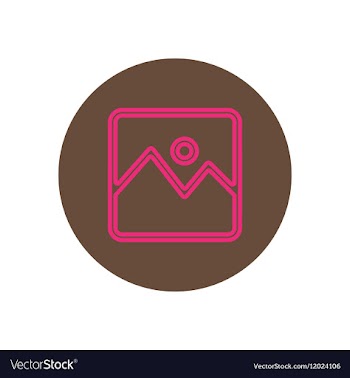 Icon on the topic office on circle the vector image