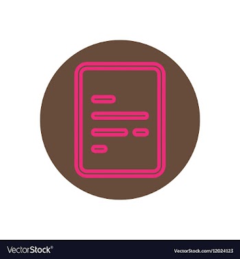 Icon on the topic office on circle the vector image