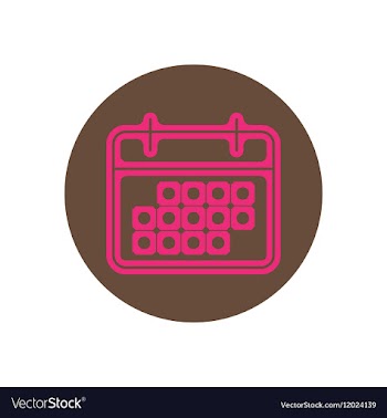 Icon on the topic office on circle the vector image