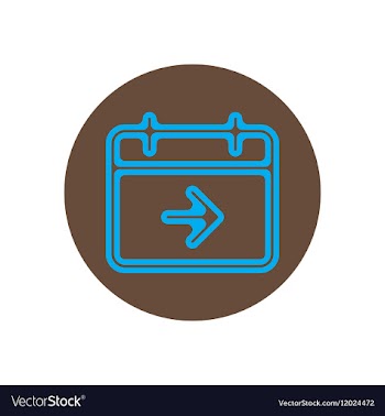 Icon on the topic office on circle the vector image