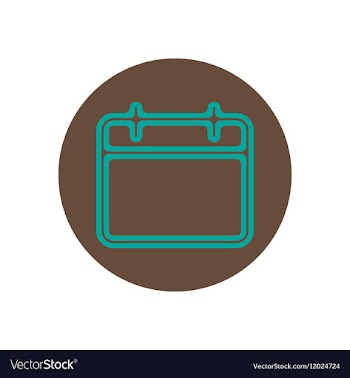 Icon on the topic office on circle the vector image