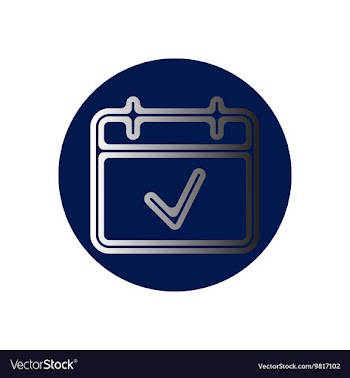 Icon on the topic office on circle the vector image