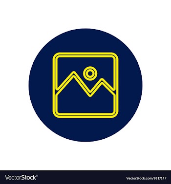 Icon on the topic office on circle the vector image