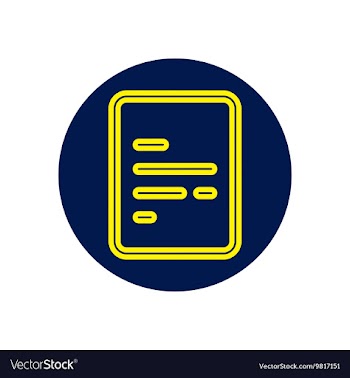 Icon on the topic office on circle the vector image