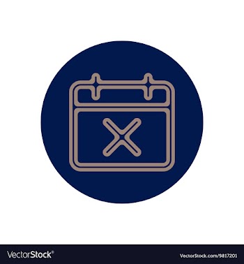 Icon on the topic office on circle the vector image