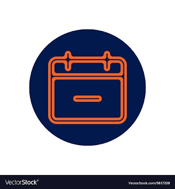 Icon on the topic office on circle the vector image