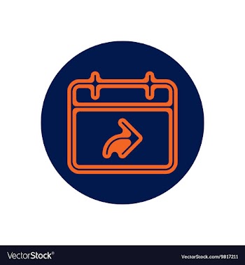 Icon on the topic office on circle the vector image