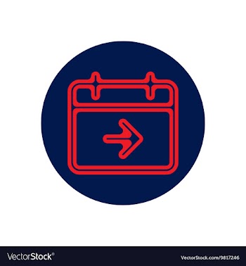 Icon on the topic office on circle the vector image