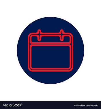 Icon on the topic office on circle the vector image