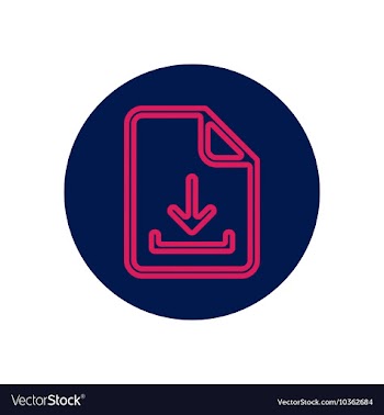 Icon on the topic office on circle vector image