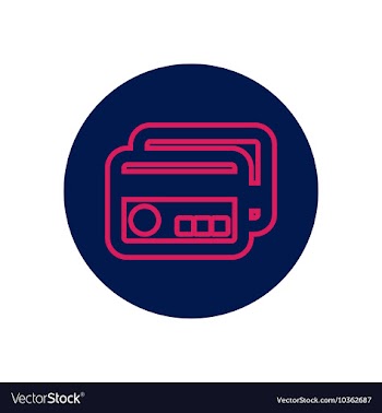 Icon on the topic office on circle vector image