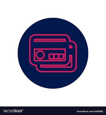 Icon on the topic office on circle vector image