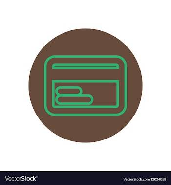 Icon on the topic office on circle vector image