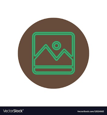Icon on the topic office on circle vector image