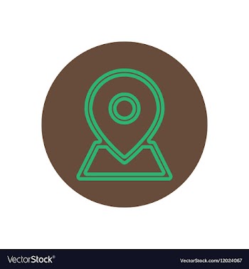 Icon on the topic office on circle vector image