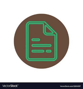 Icon on the topic office on circle vector image
