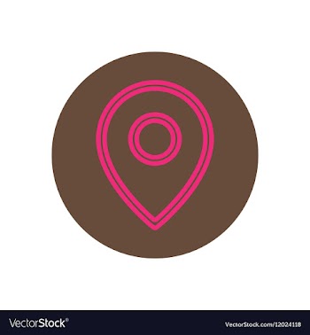 Icon on the topic office on circle vector image