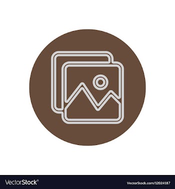 Icon on the topic office on circle vector image