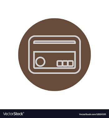 Icon on the topic office on circle vector image