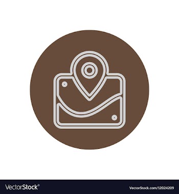 Icon on the topic office on circle vector image