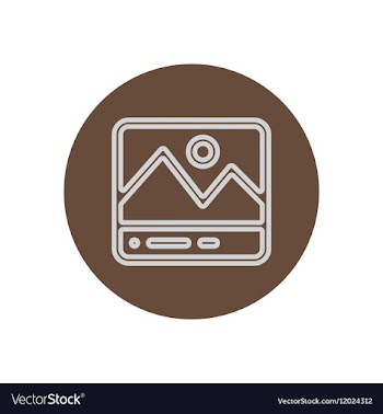 Icon on the topic office on circle vector image