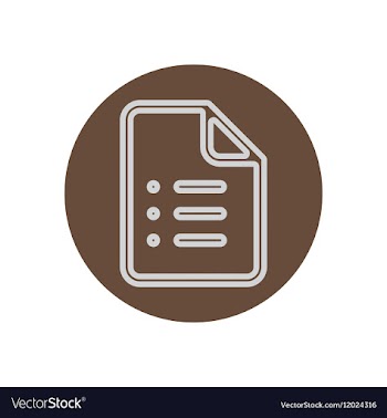 Icon on the topic office on circle vector image