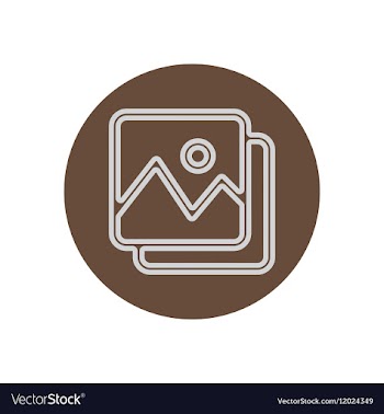 Icon on the topic office on circle vector image