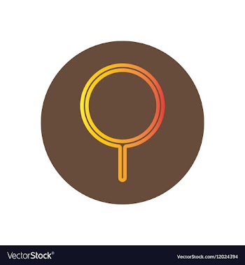 Icon on the topic office on circle vector image