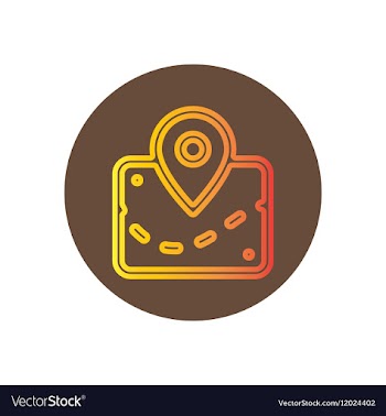 Icon on the topic office on circle vector image