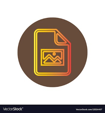 Icon on the topic office on circle vector image