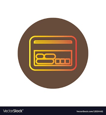 Icon on the topic office on circle vector image