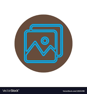 Icon on the topic office on circle vector image