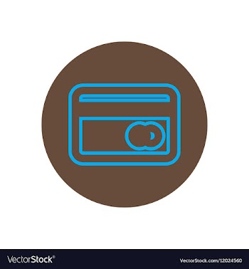 Icon on the topic office on circle vector image