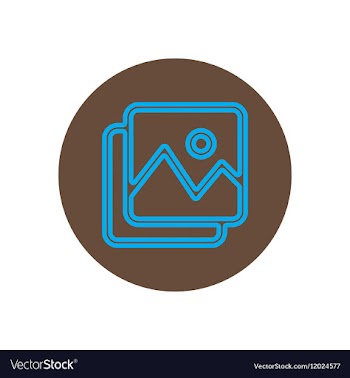 Icon on the topic office on circle vector image