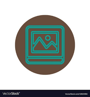 Icon on the topic office on circle vector image